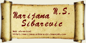Marijana Šibarević vizit kartica